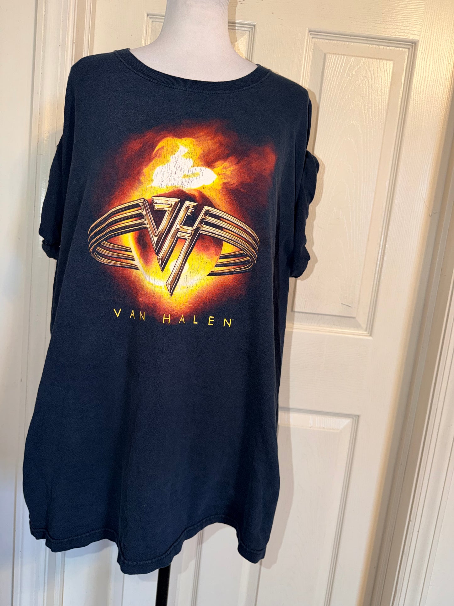 Van Halen Vintage Double Sided Oversized Distressed Tee