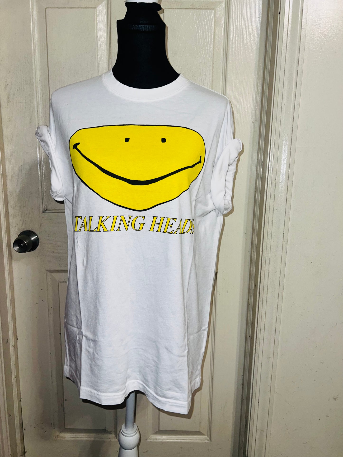 Talking Heads Oversized Distressed Tee