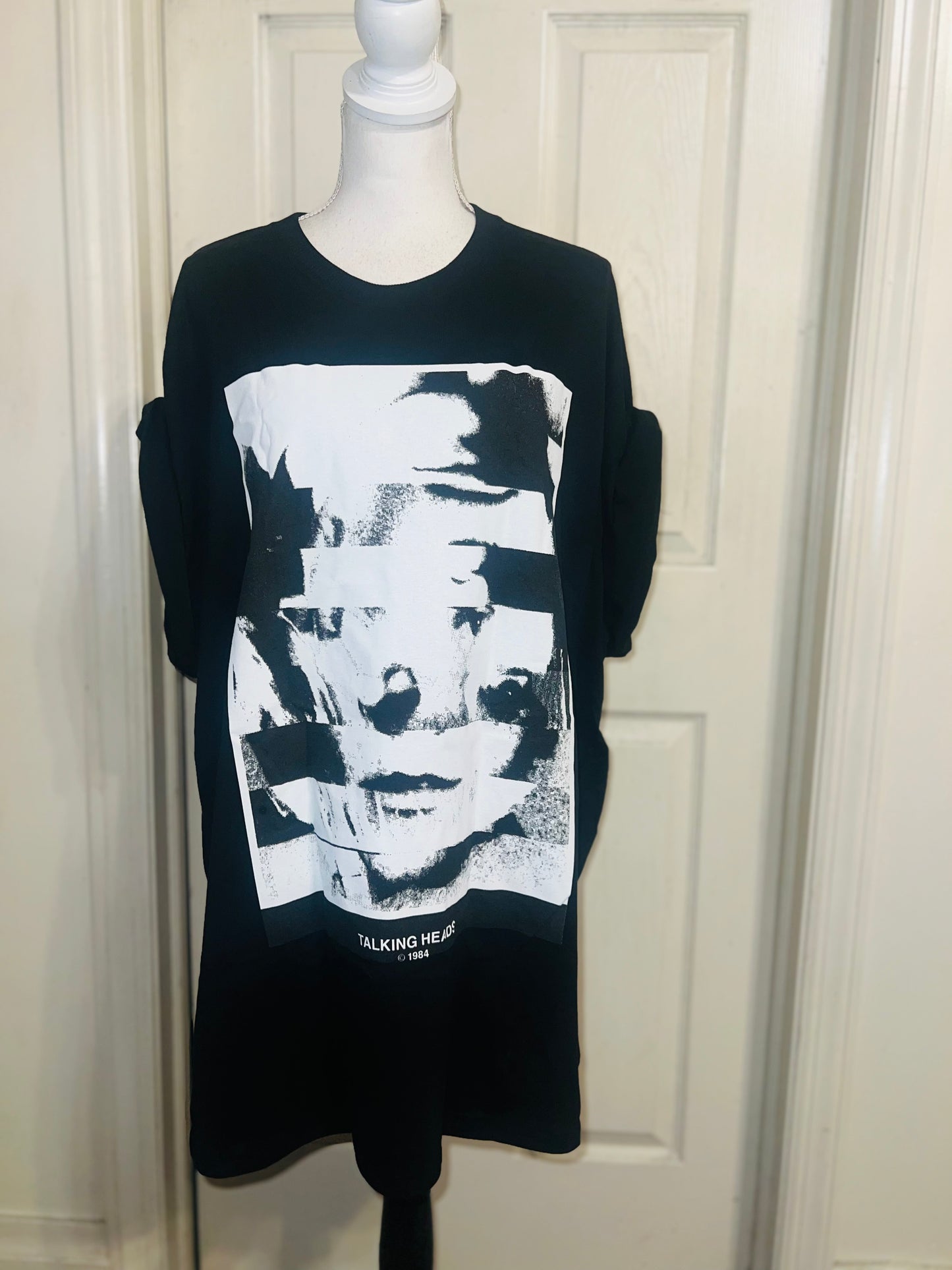 The Talking Heads Double Sided Oversized Distressed Tee