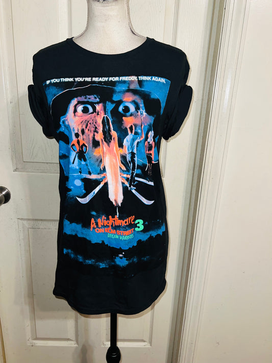 Nightmare On Elm Street Oversized Vintage Distressed Tee