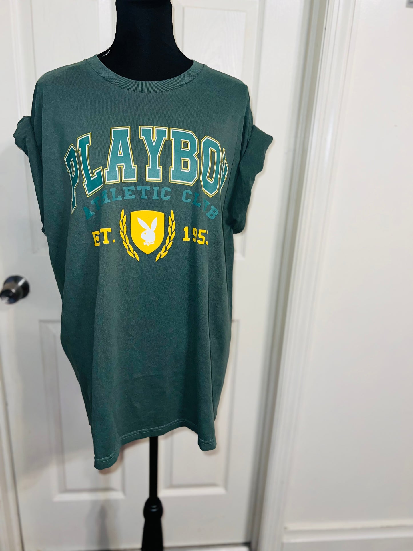 Playboy Oversized Distressed Tee