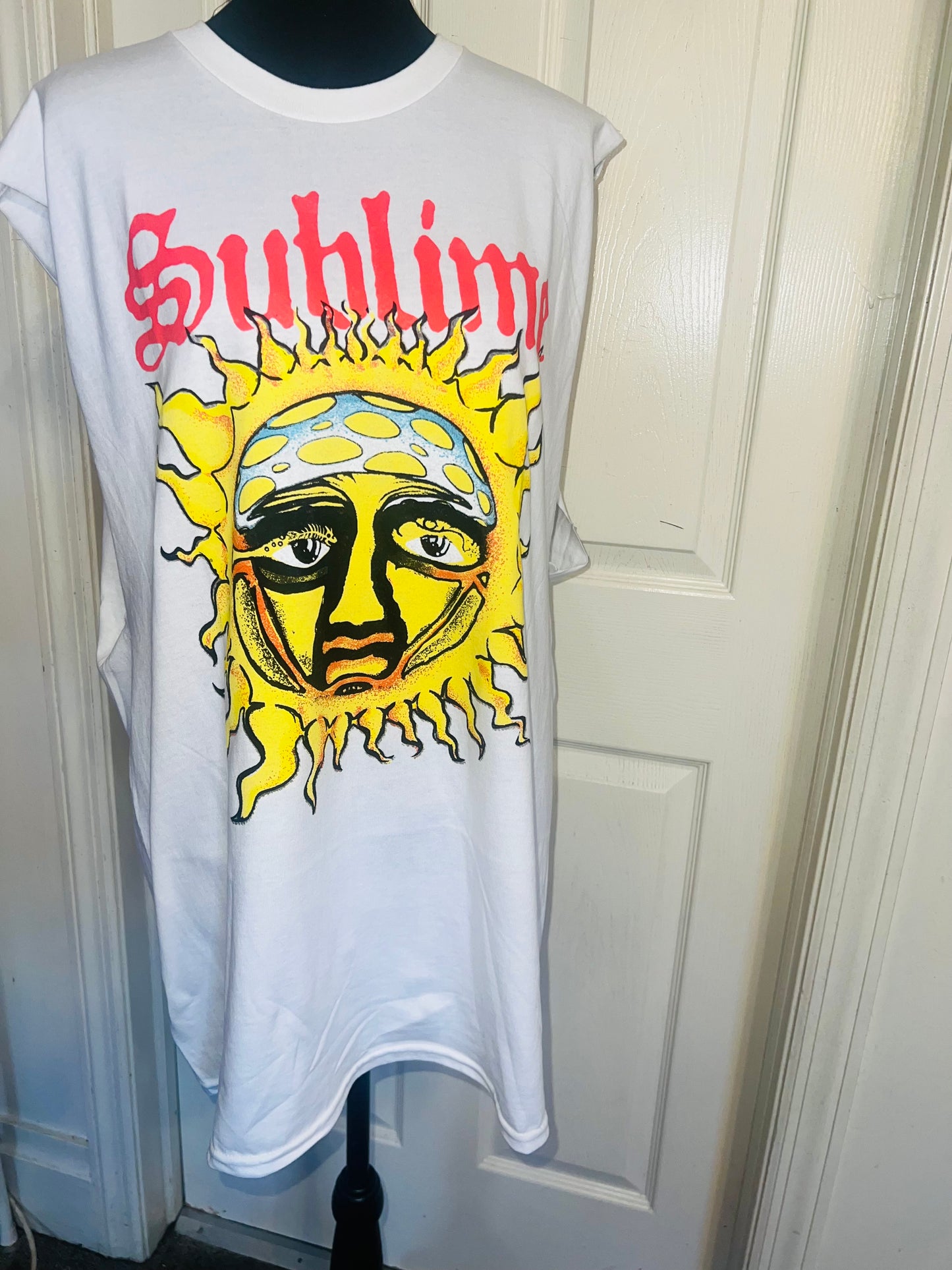 Sublime Double Sided Oversized Distressed Tank