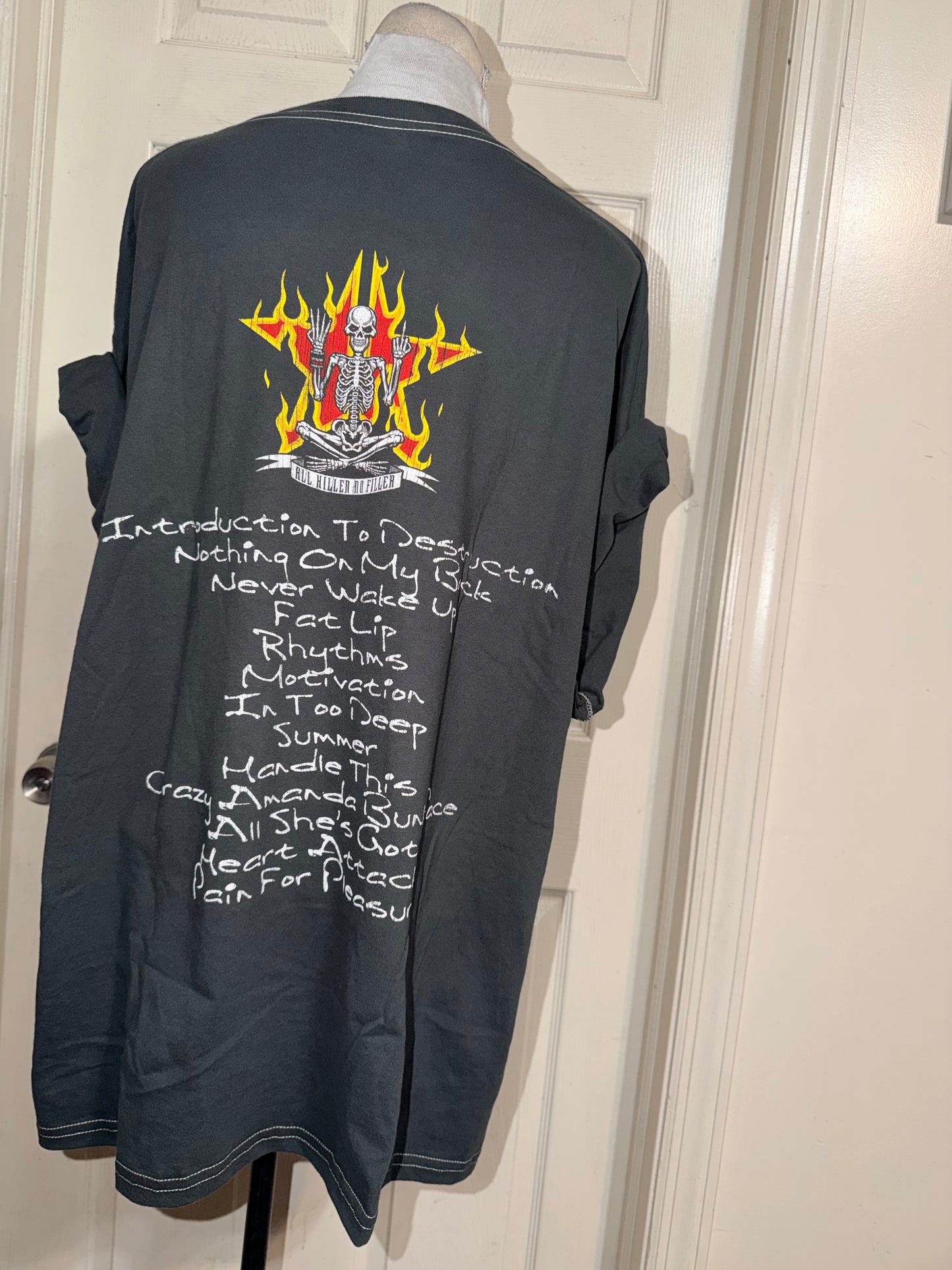 Sum 41 Double Sided Oversized Distressed Tee