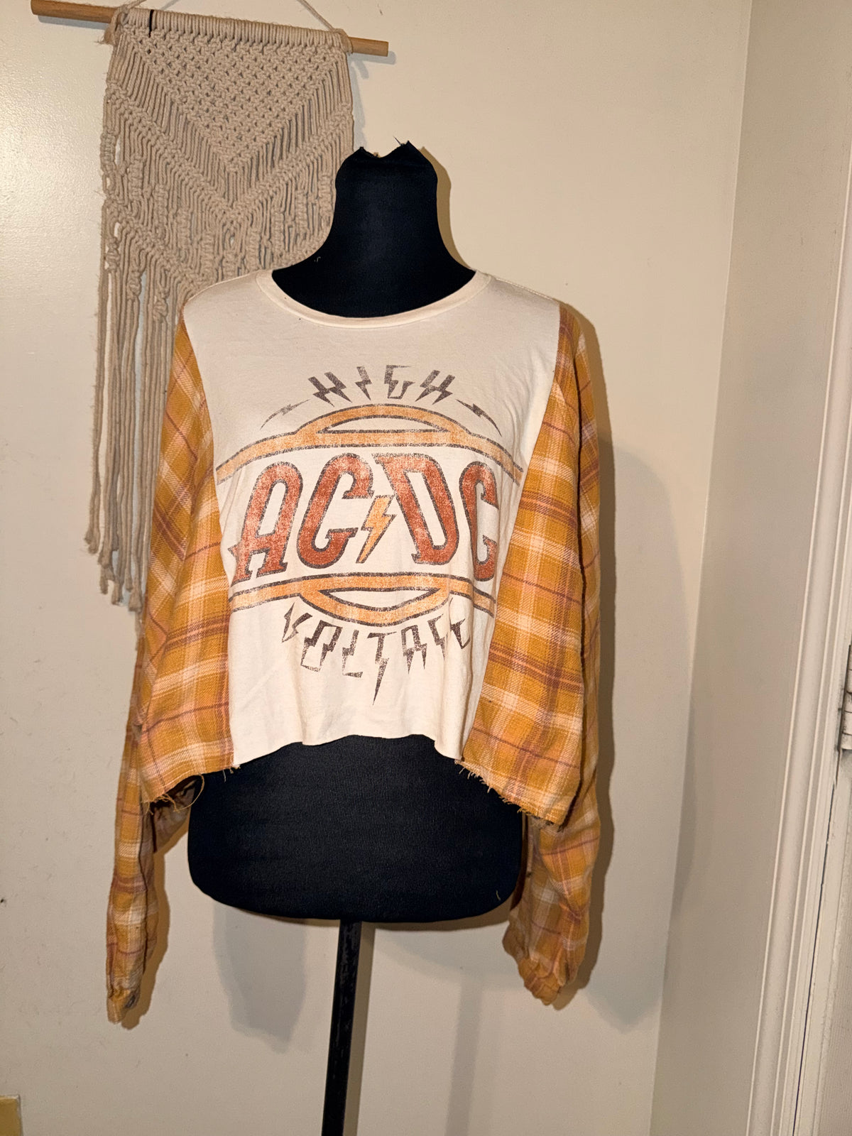 AC/DC Oversized Flannel Tee