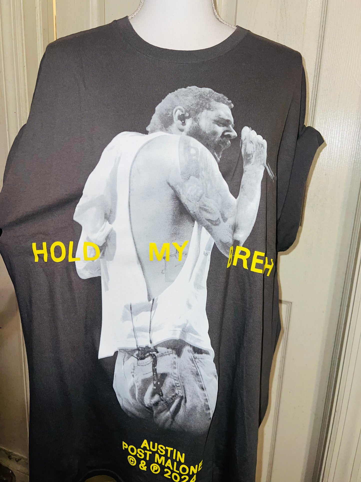 Post Malone Oversized Distressed T-Shirt