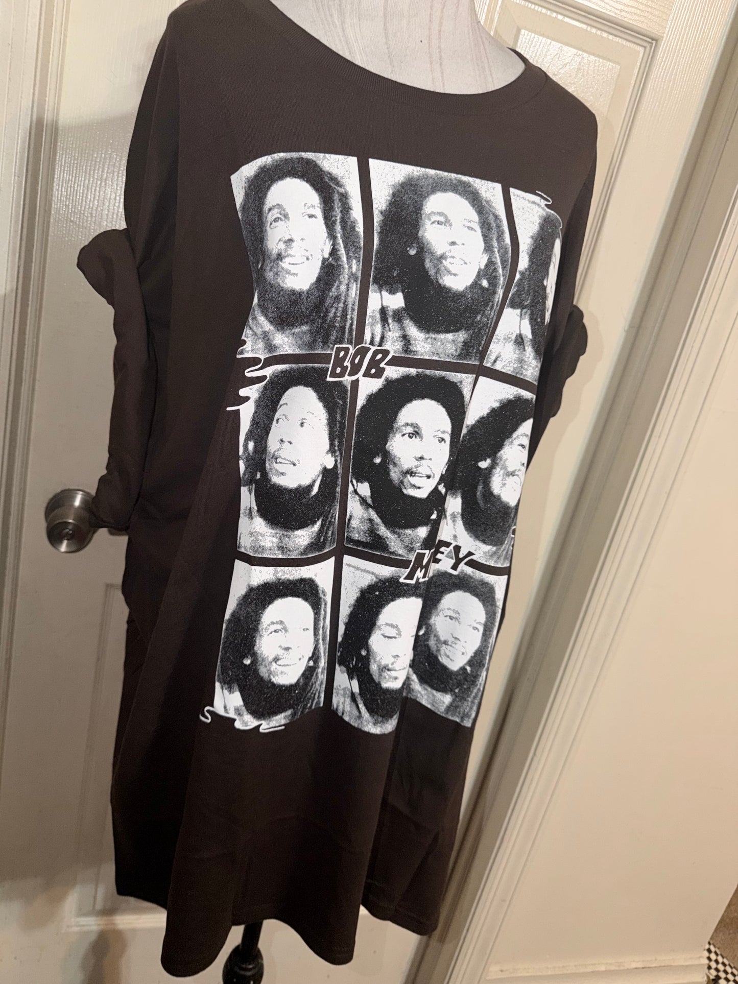 Bob Marley Oversized Distressed Tee