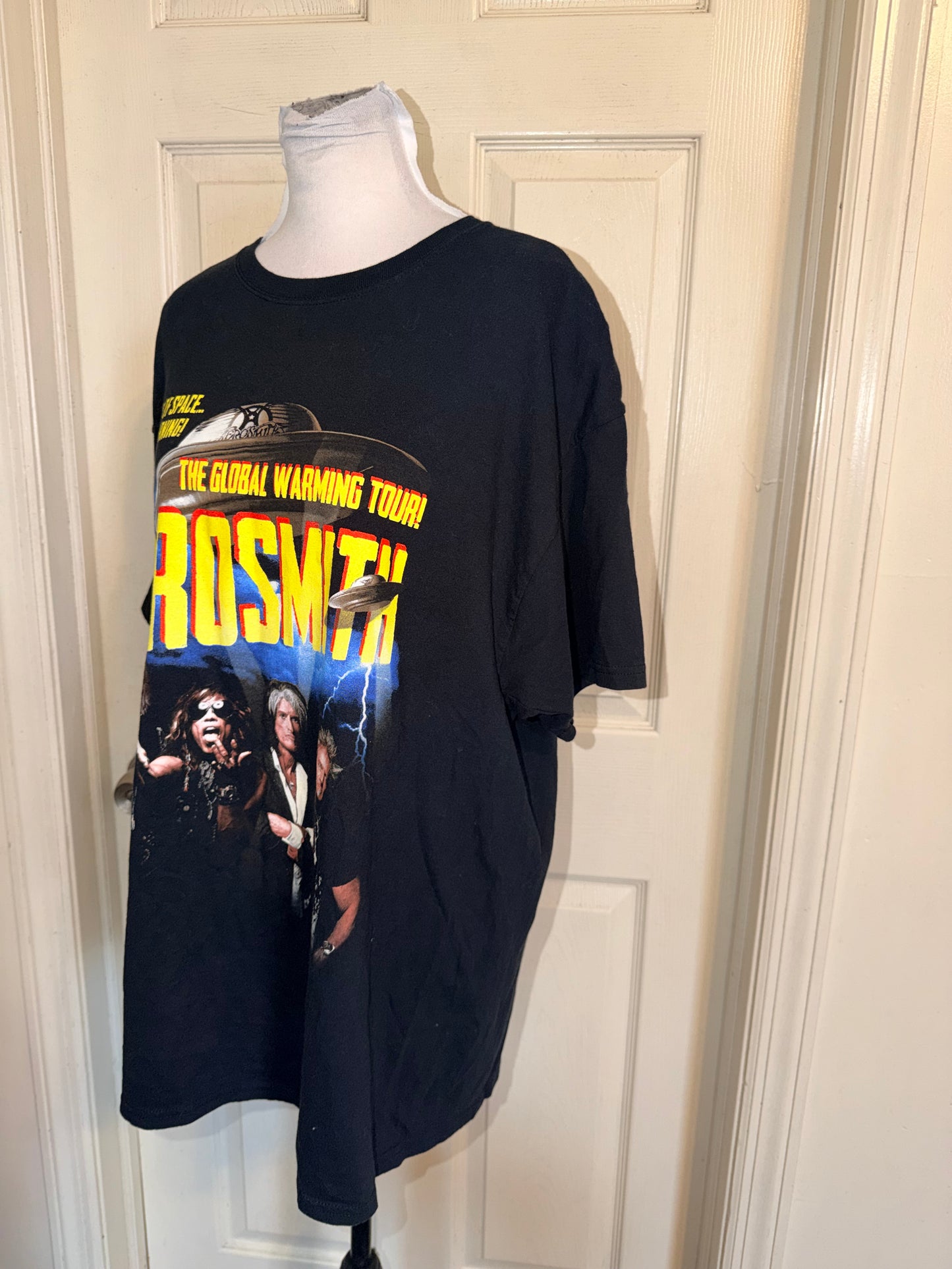 Aerosmith Double Sided Vintage Oversized Distressed Tee