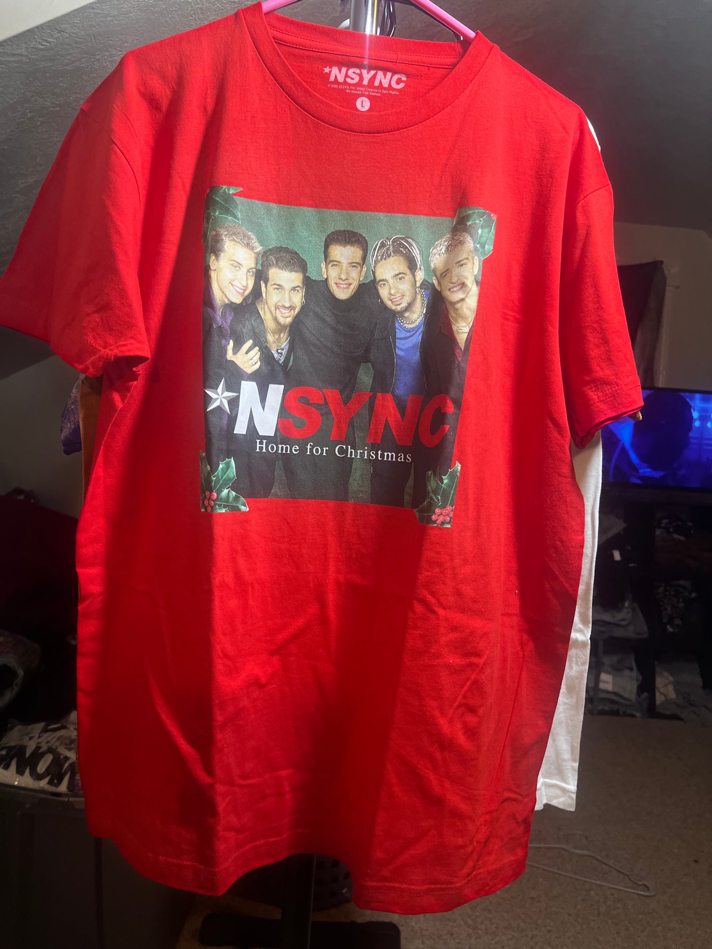 NSYNC Home for Christmas Oversized Tee