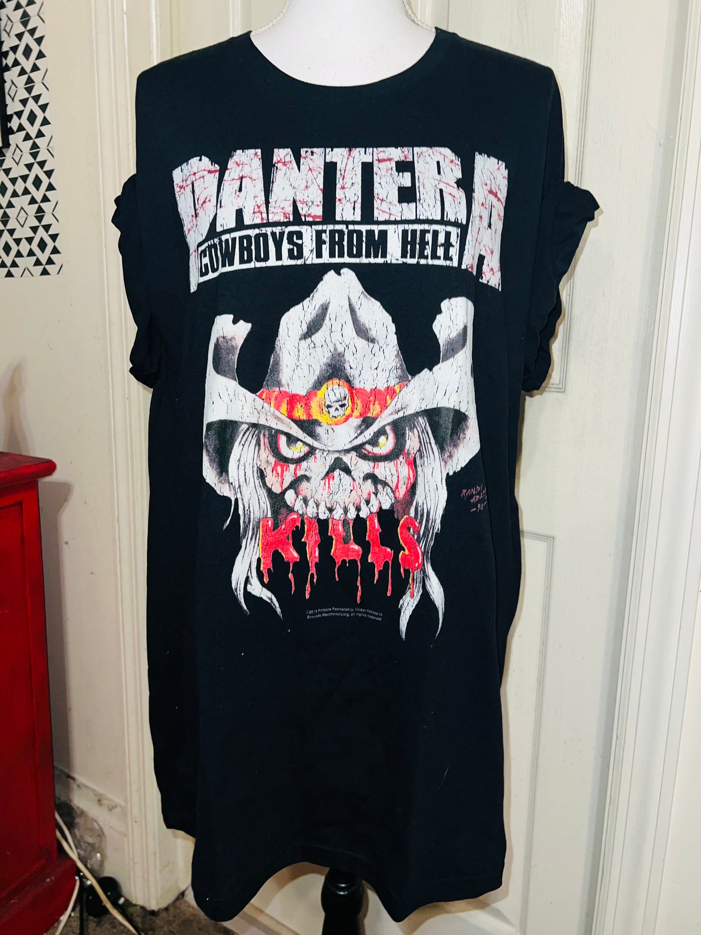 Pantera Oversized Distressed T-Shirt