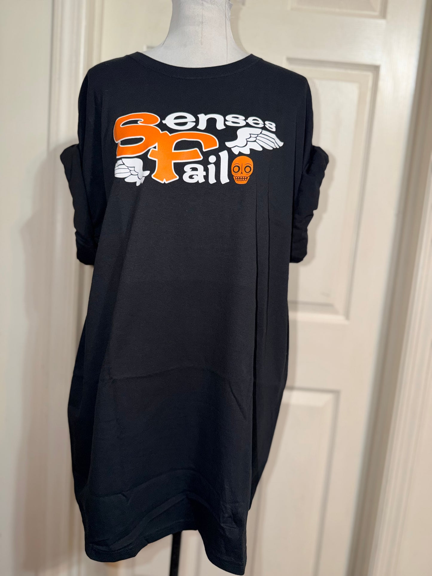 Senses Fail Oversized Distressed Tee