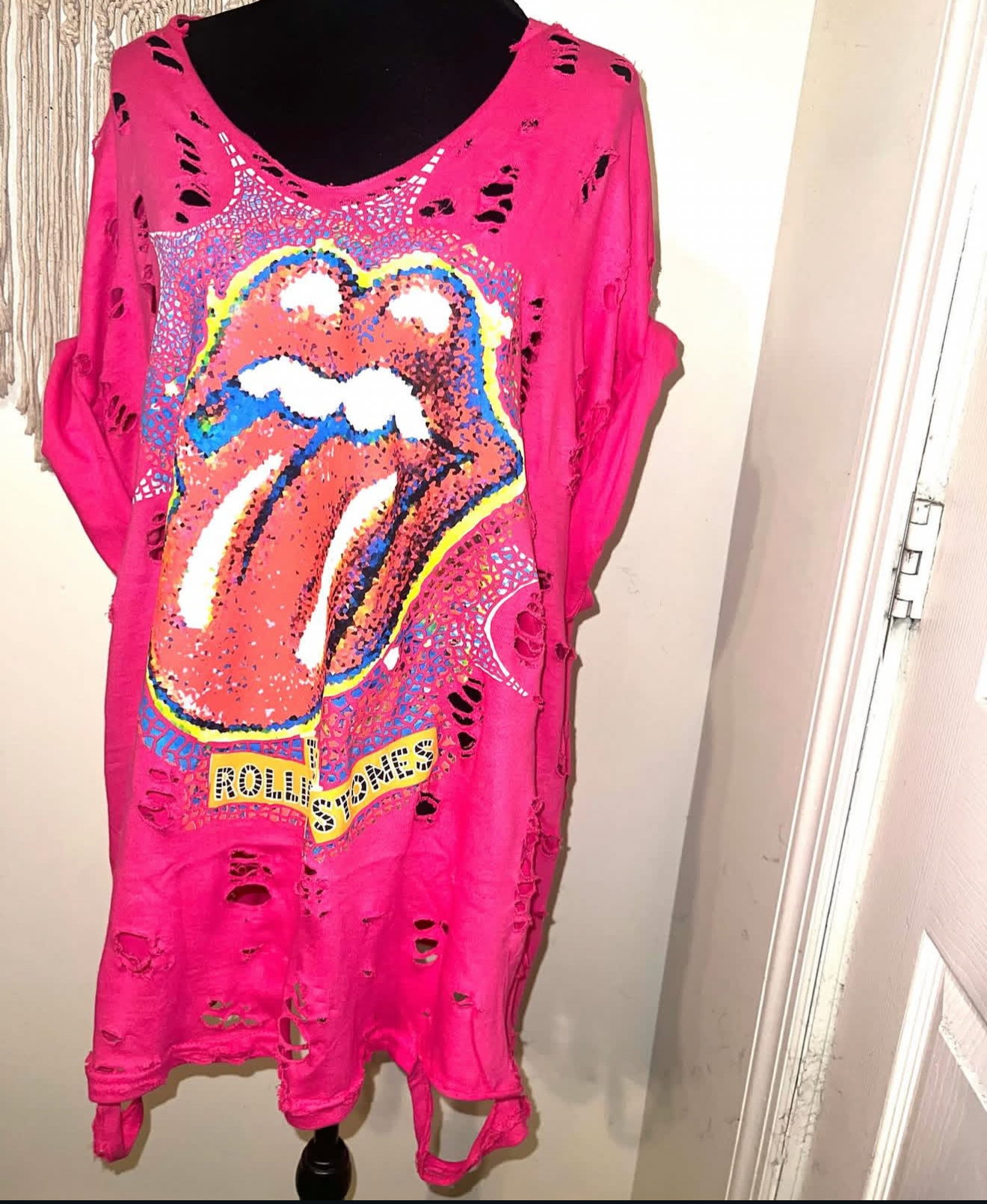 The Rolling Stones Oversized Distressed Tee