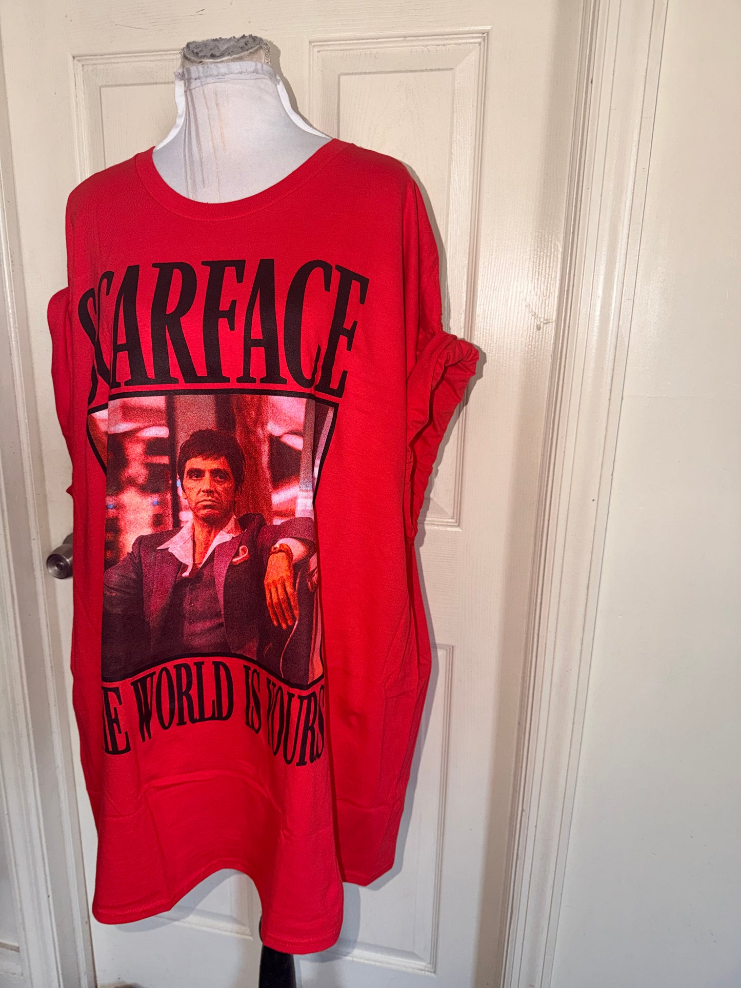 Scarface Oversized Distressed Tee