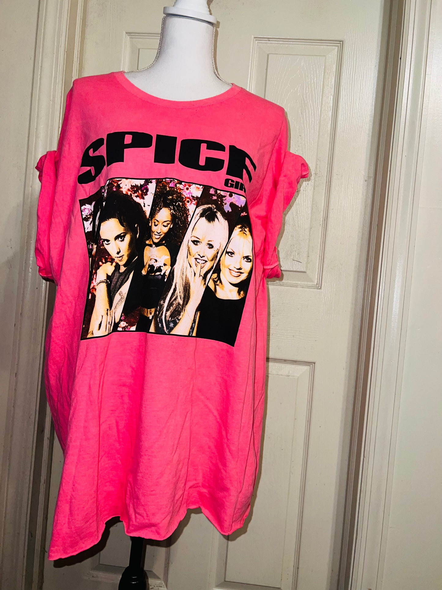 Spice Girls Oversized Distressed Tee