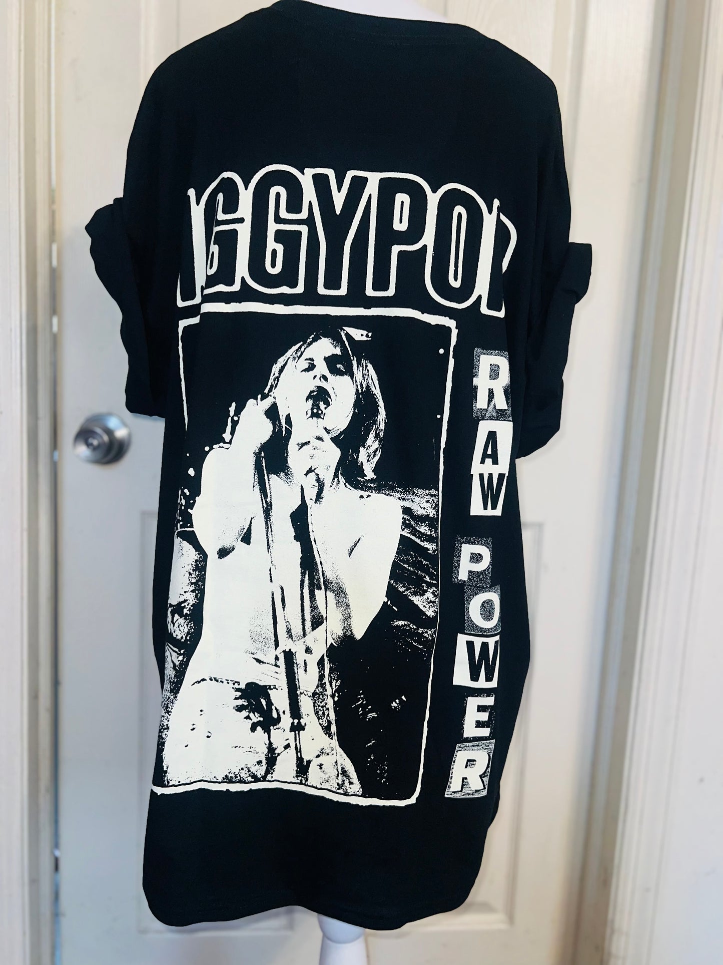 Iggy Pop Double Sided Oversized Distressed Tee