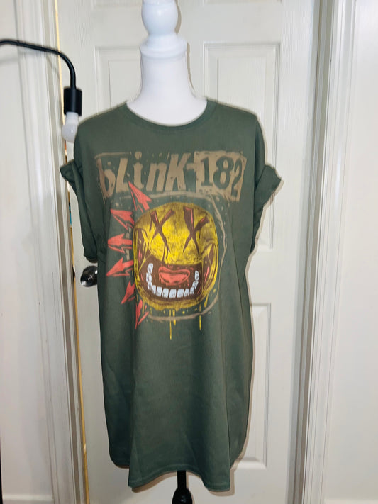 Blink 182 Oversized Distressed Tee