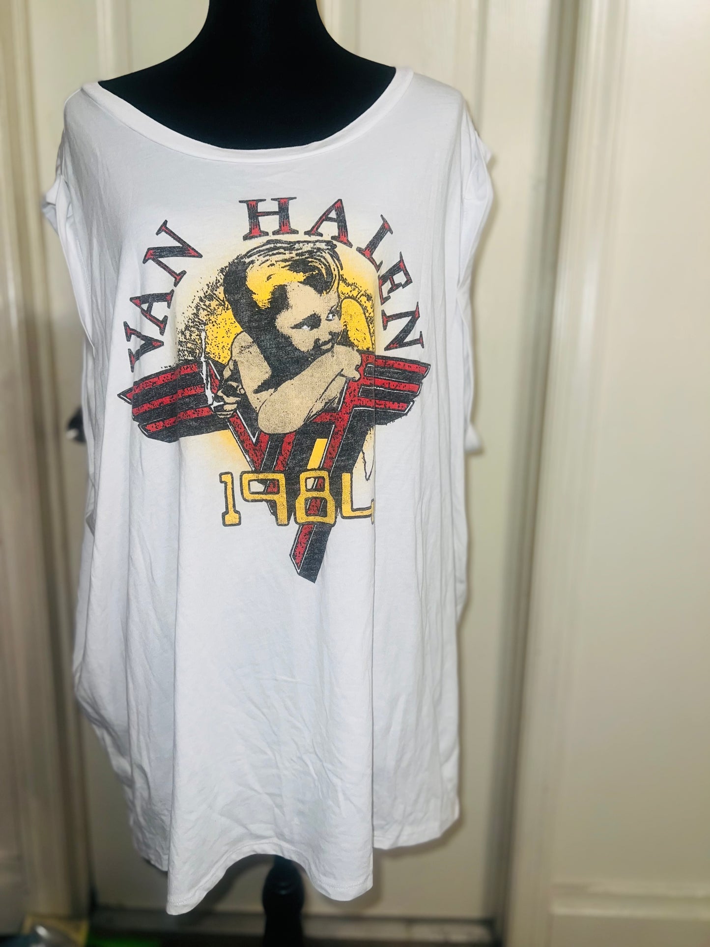 Van Halen Oversized Distressed Tee