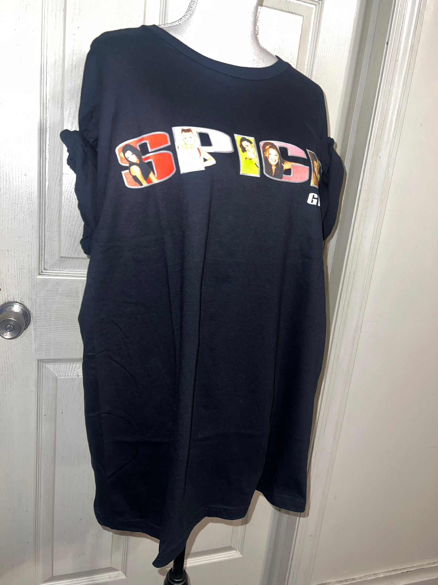 Spice Girls Oversized Distressed Tee