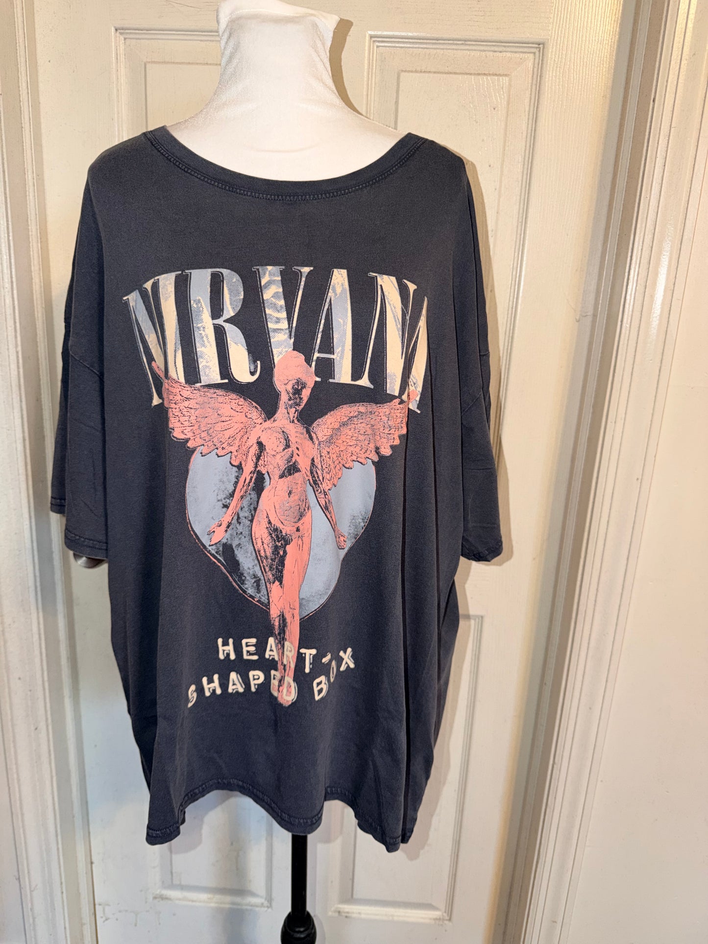 Nirvana Oversized Distressed Tee