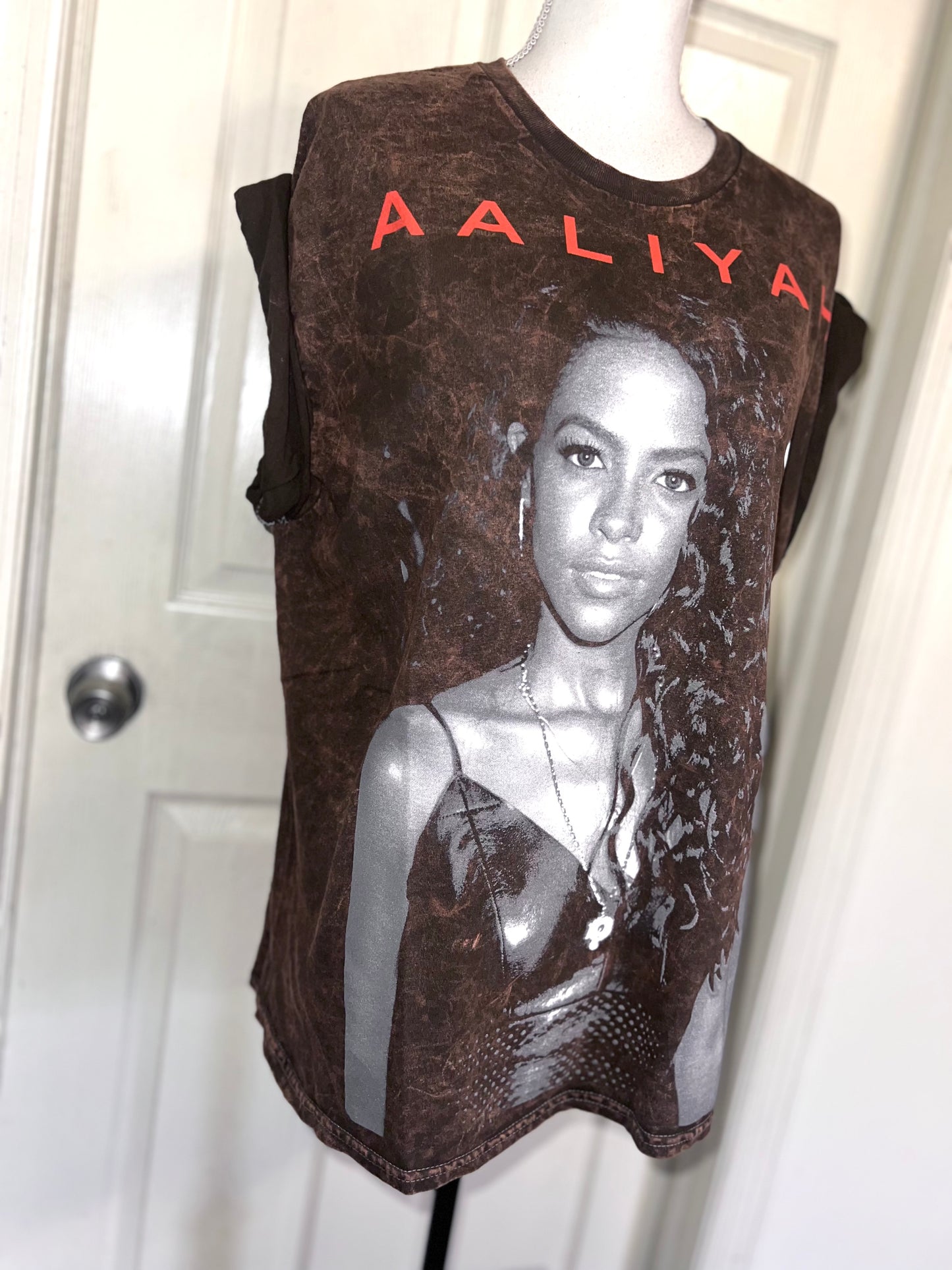 Aaliyah Oversized Distressed Tee