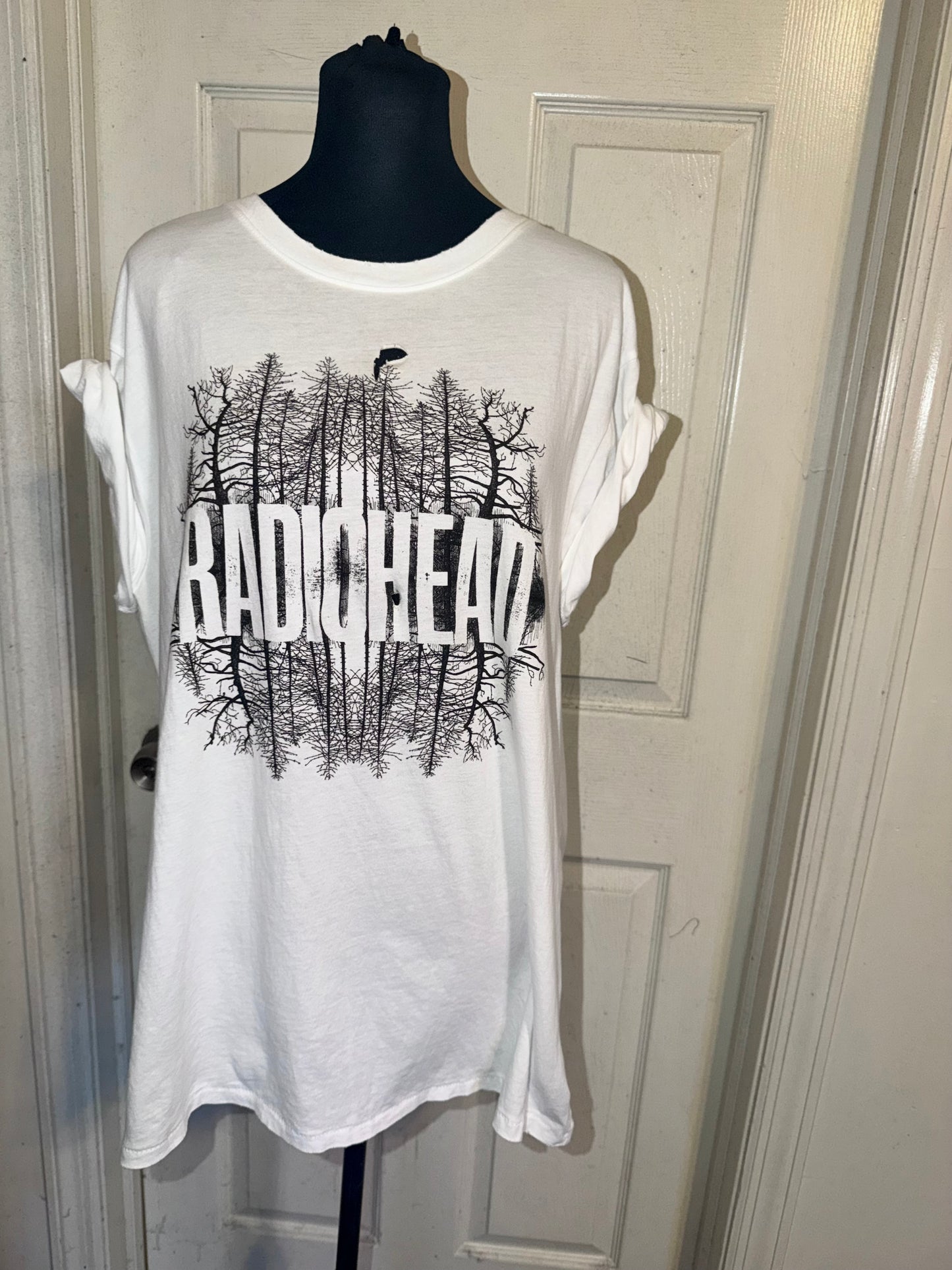 Radiohead Oversized Distressed Tee