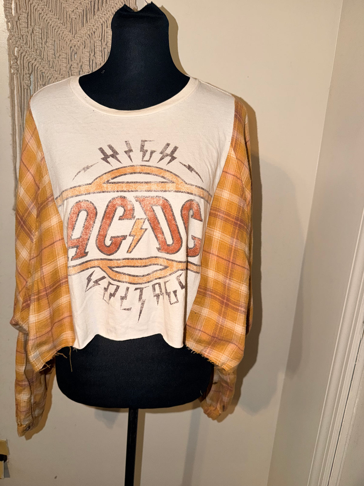 AC/DC Oversized Flannel Tee