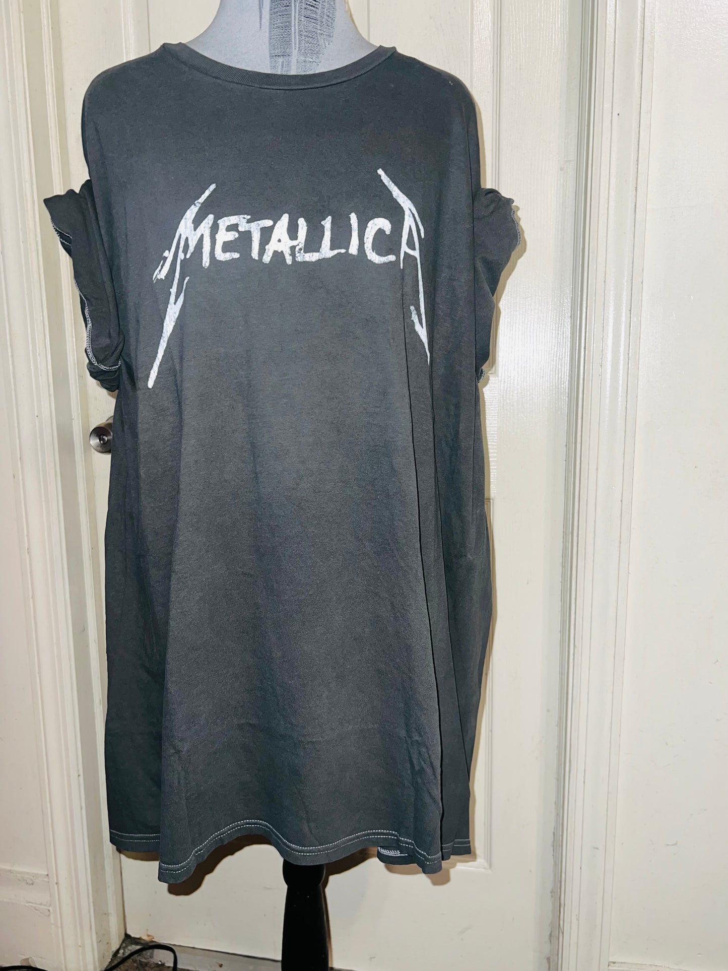 Metallica Double Sided Oversized Distressed Tee