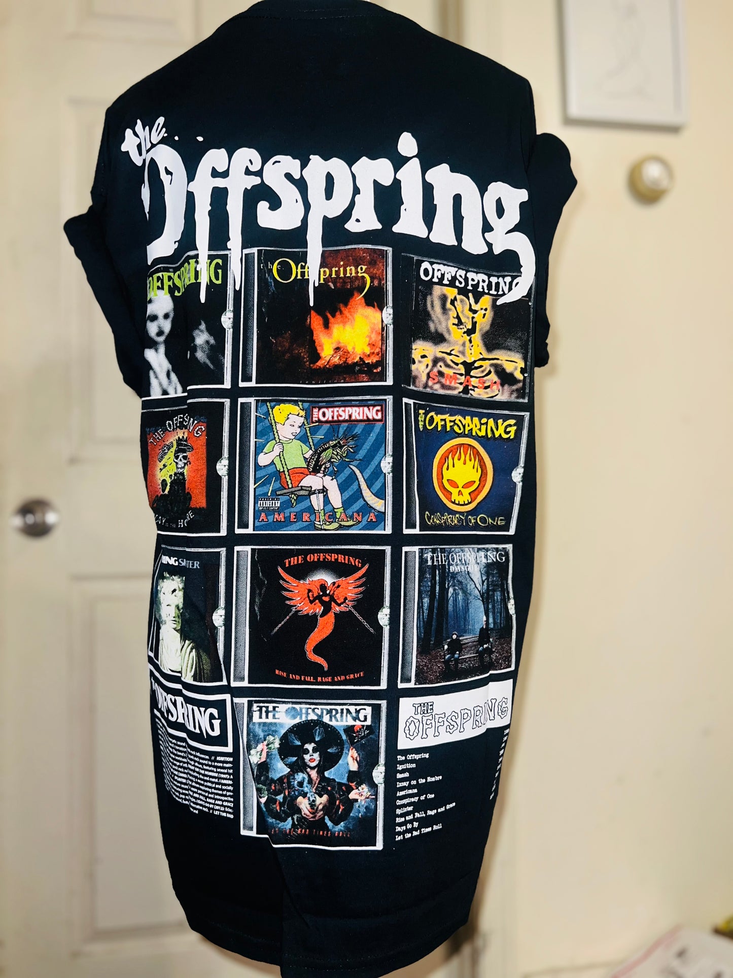 The Offspring Double Sided Oversized Distressed Tee