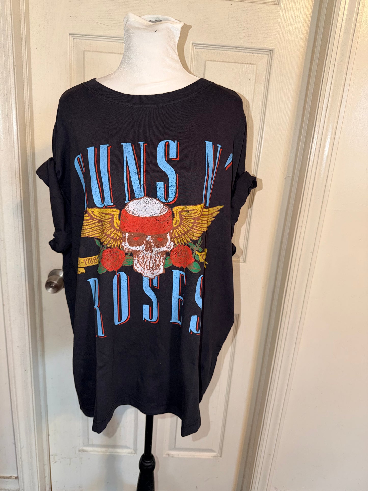 Guns N’ Roses Double Sided Oversized Distressed Tee