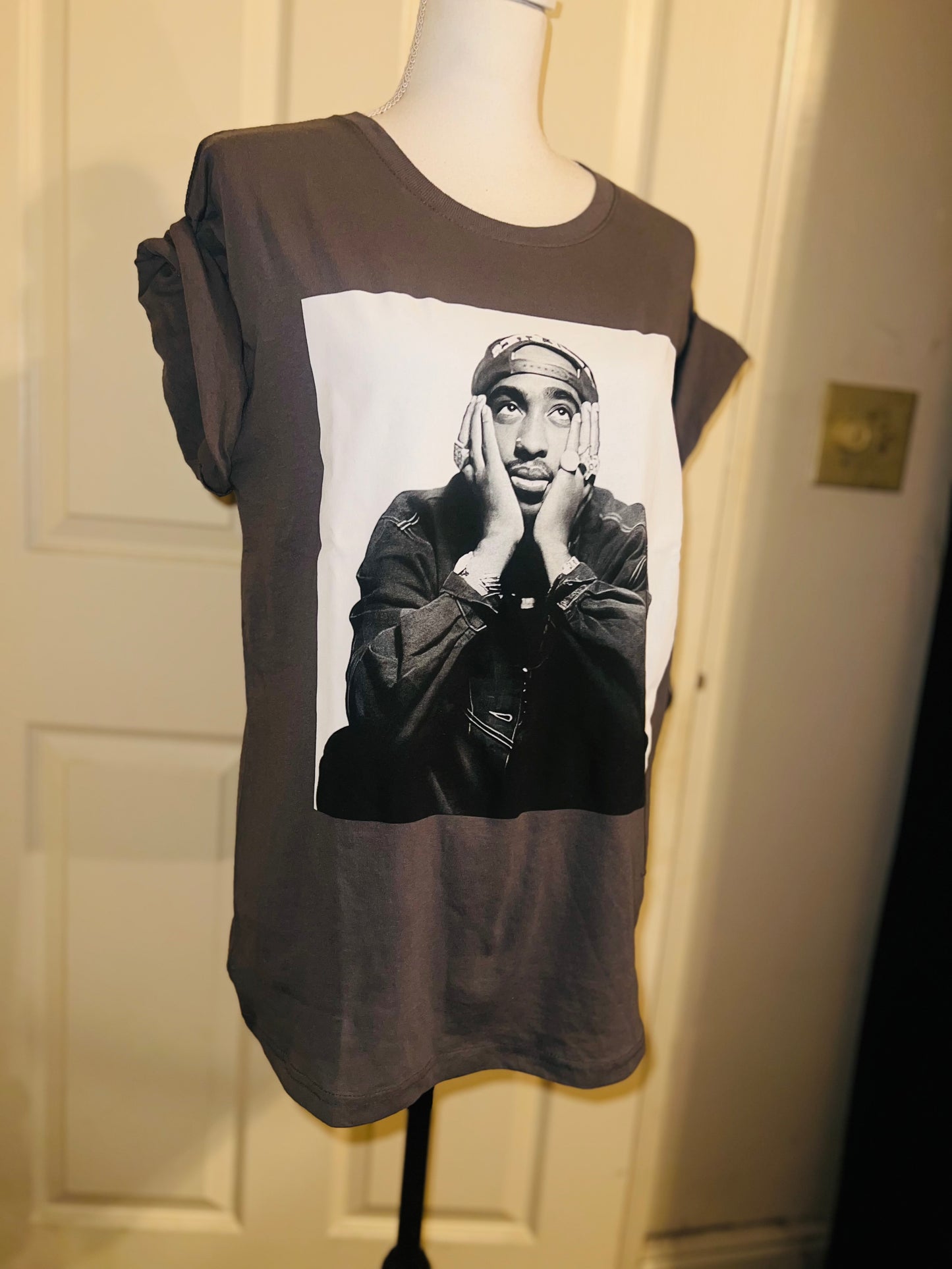 Tupac Oversized Distressed Tee