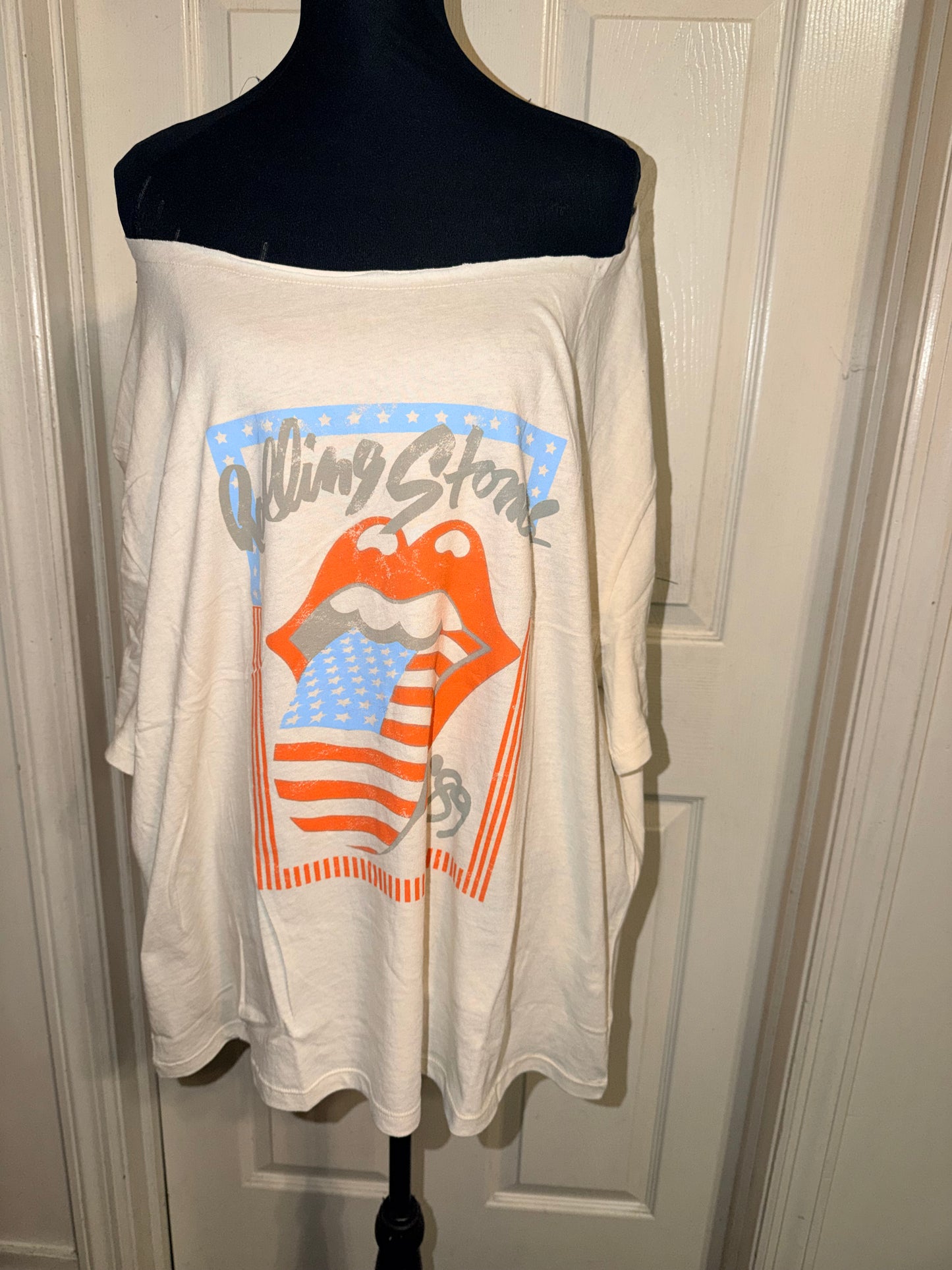 The Rolling Stones OFTS Oversized Distressed Tee