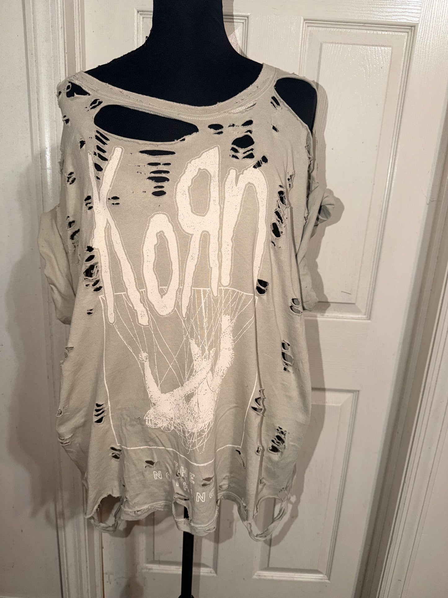 Korn Oversized Distressed Tee