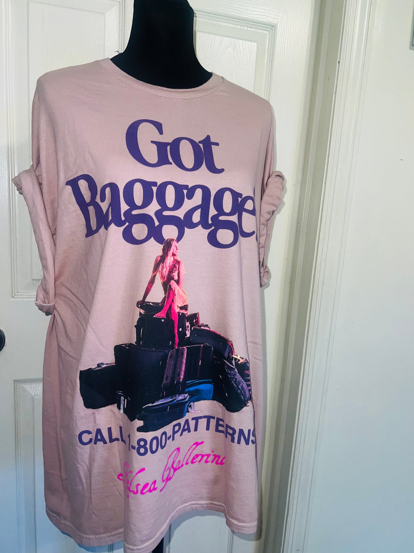 Kelsea Ballerini Oversized Distressed Tee