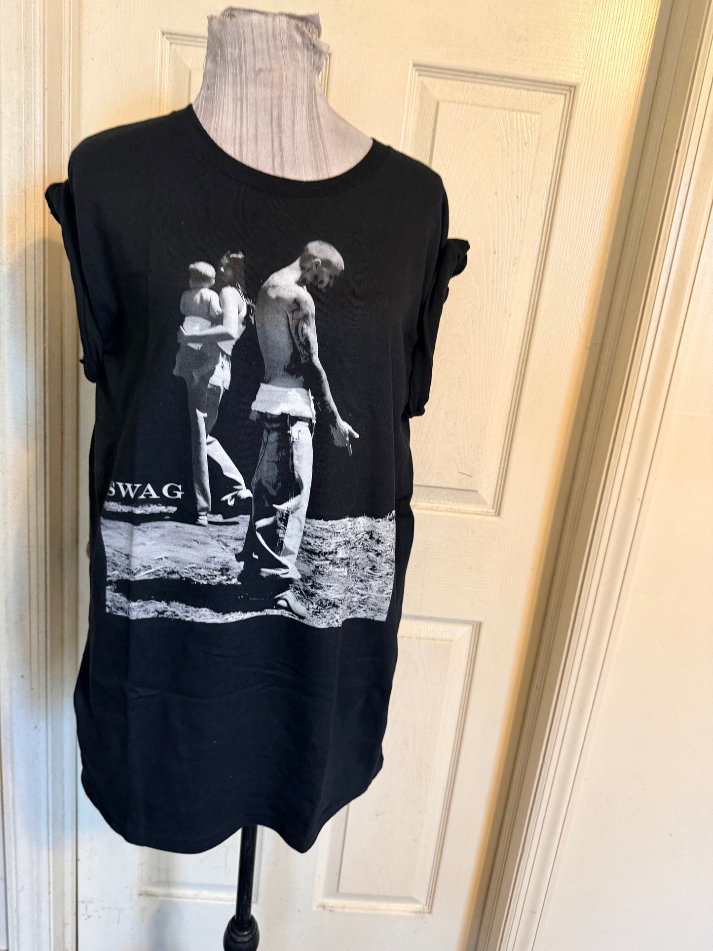 Justin Bieber Double Sided Oversized Distressed Tee