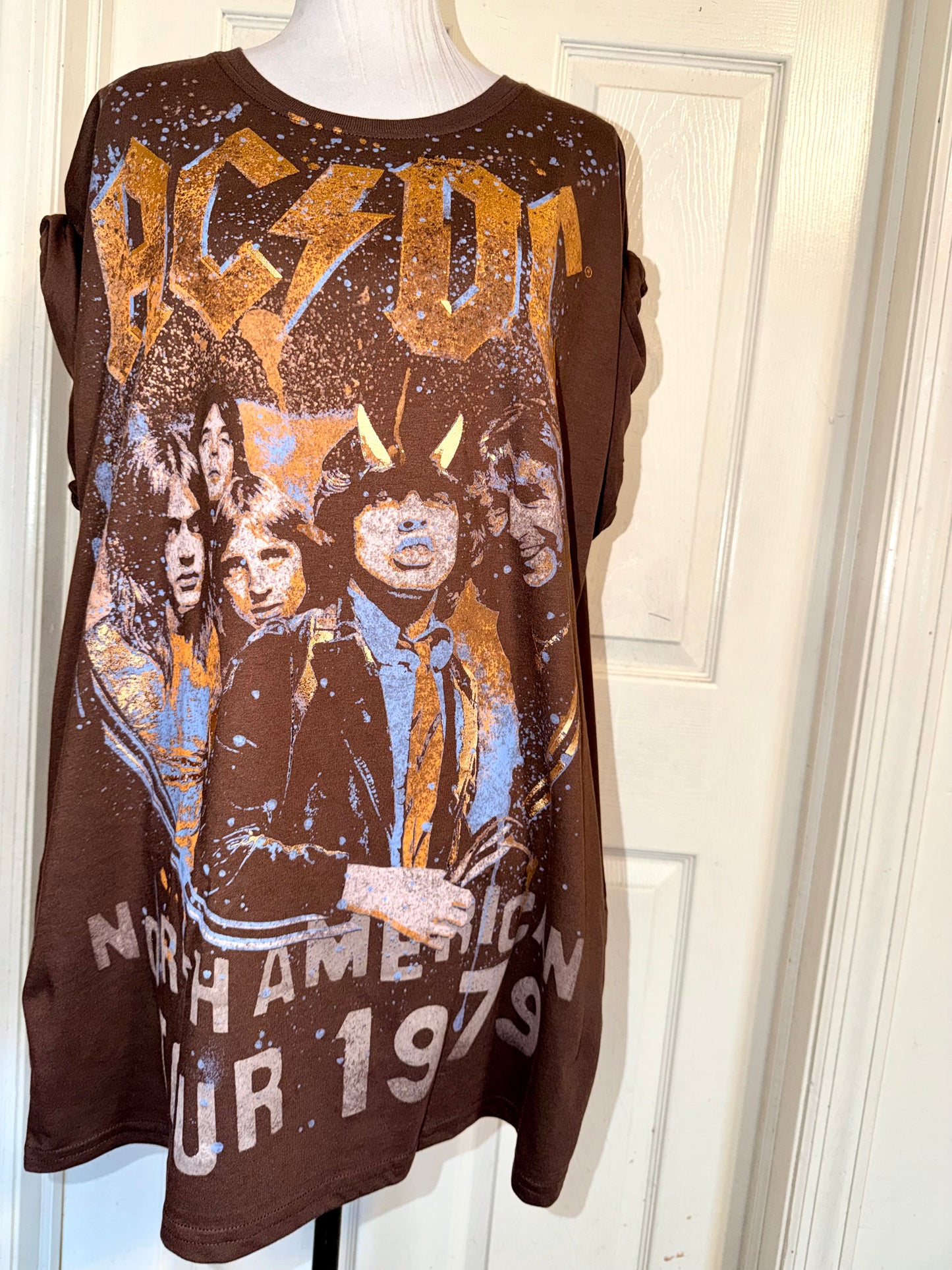 AC/DC Double Sides Oversized Tee