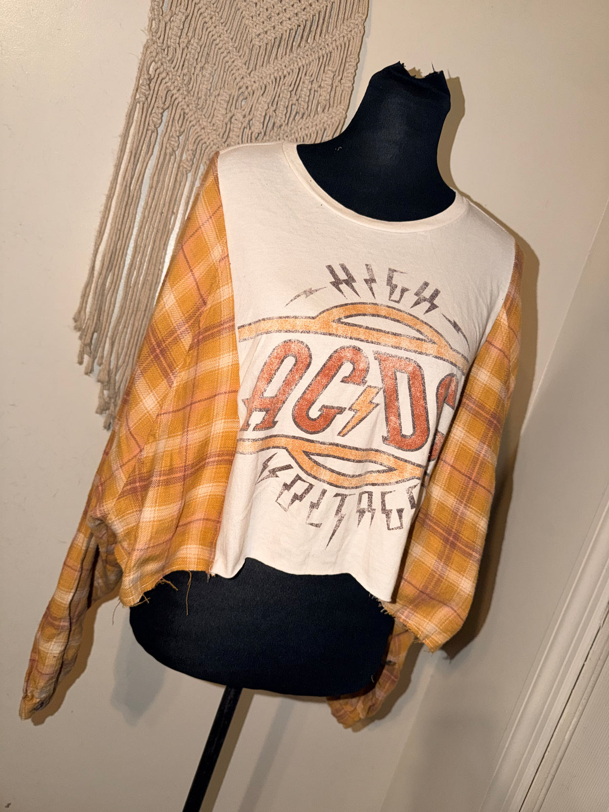 AC/DC Oversized Flannel Tee