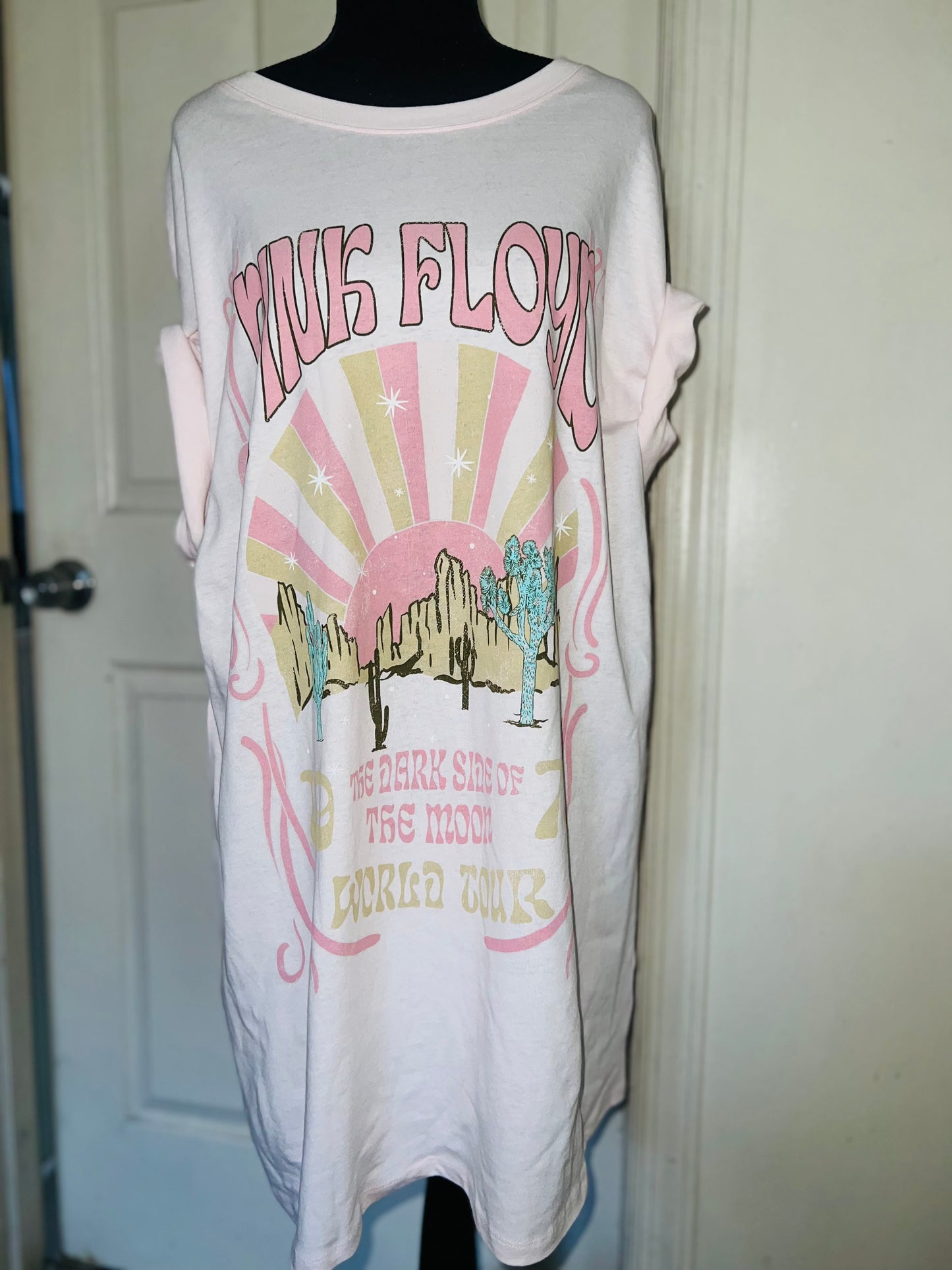 Pink Floyd Oversized Distressed Dress