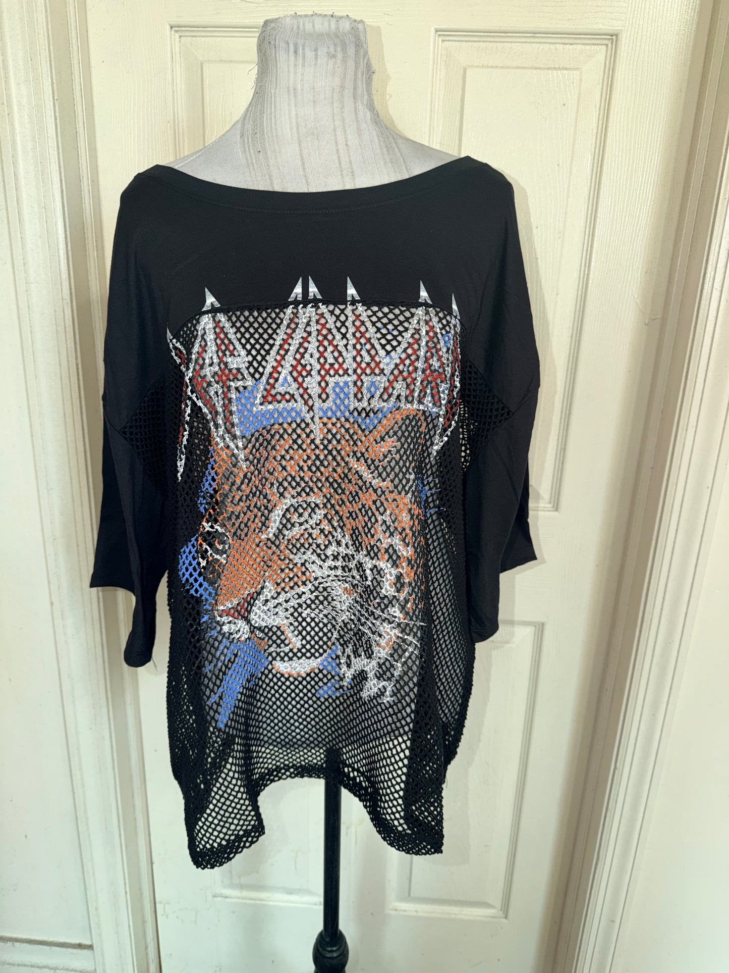 Def Leppard Oversized Jersey Tee