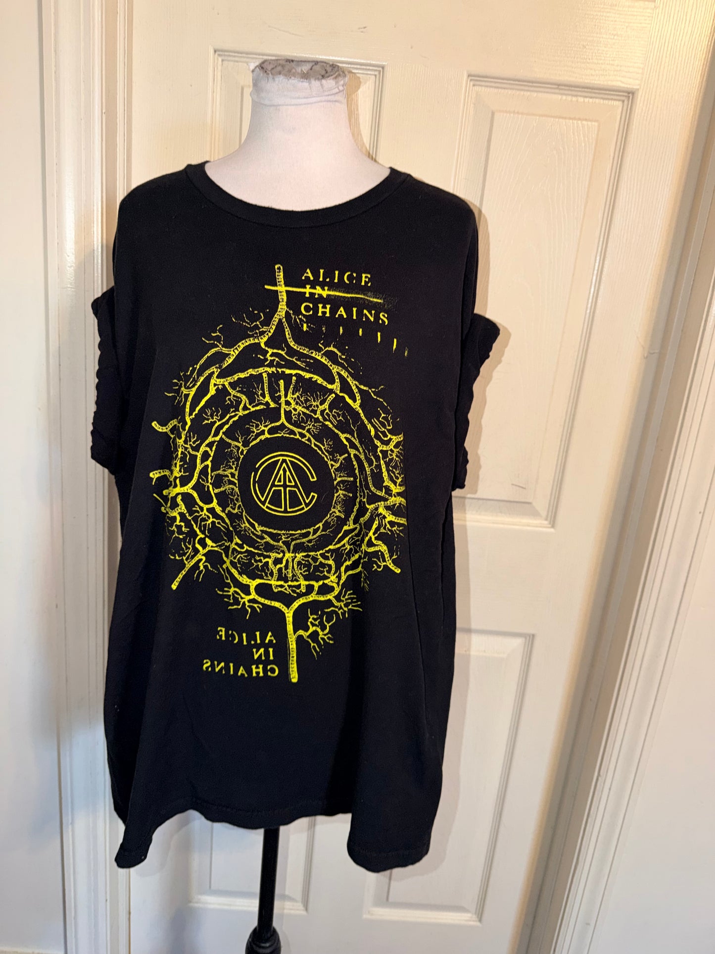 Alice In Chains Double Sided Oversized Distressed Tee
