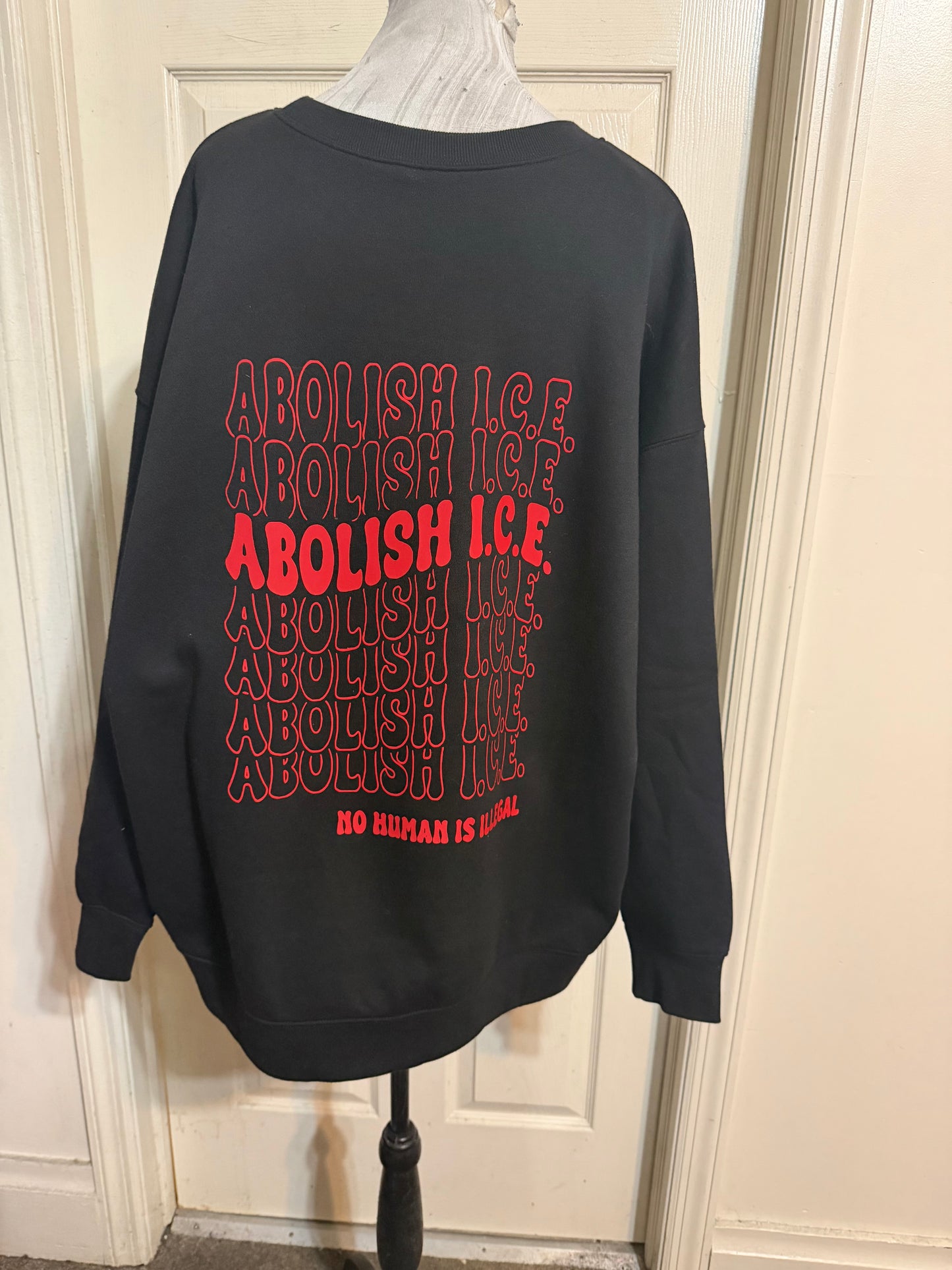 Abolish ICE Double Sided Oversized Tee or Sweatshirt
