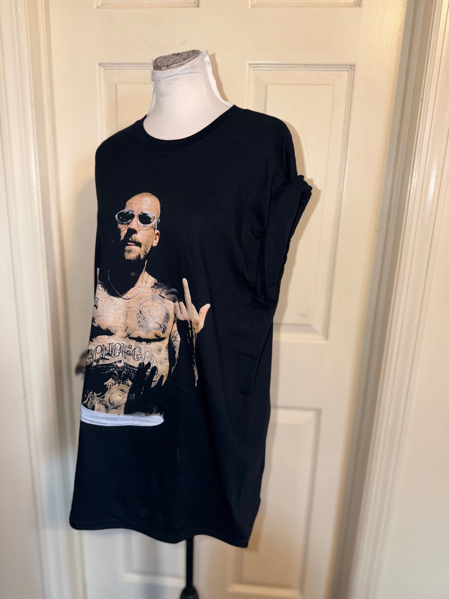 Justin Bieber Oversized Distressed Tee