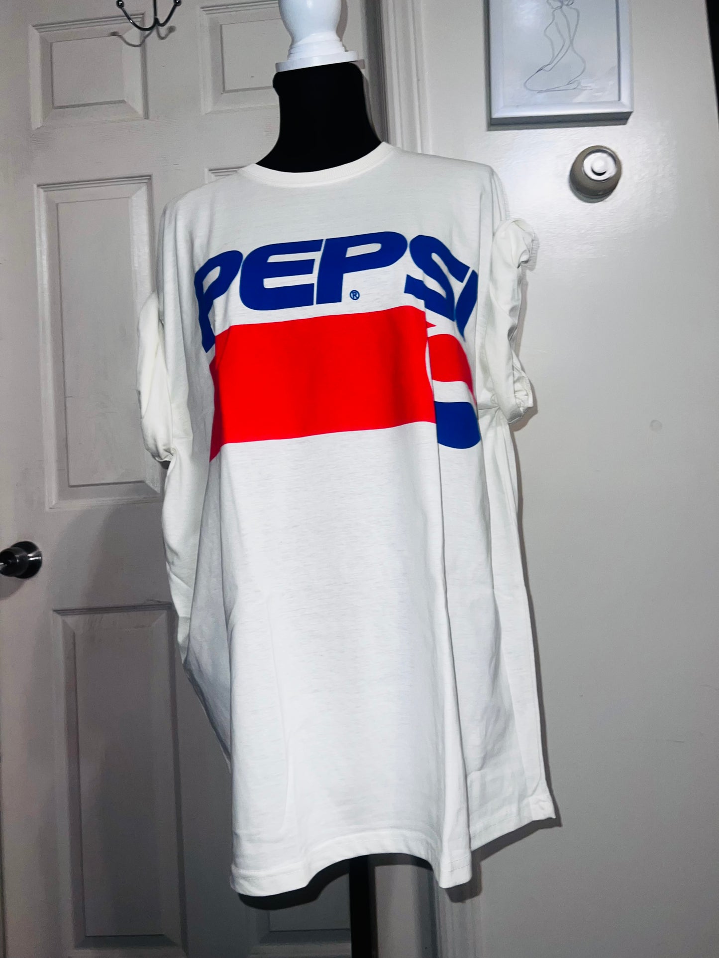 Pepsi Double Sided Oversized Distressed Tee