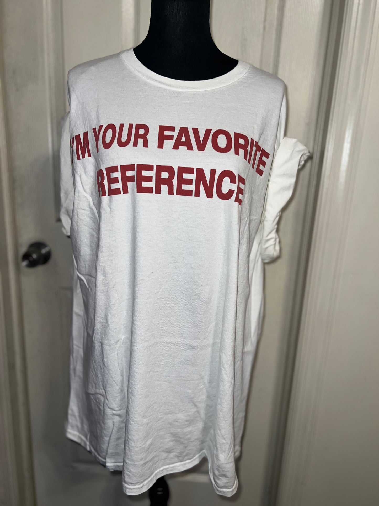 Charli XCX Favorite Reference Oversized Distressed Tee