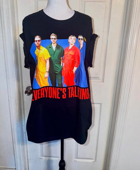 All Time Low Oversized Distressed Tee