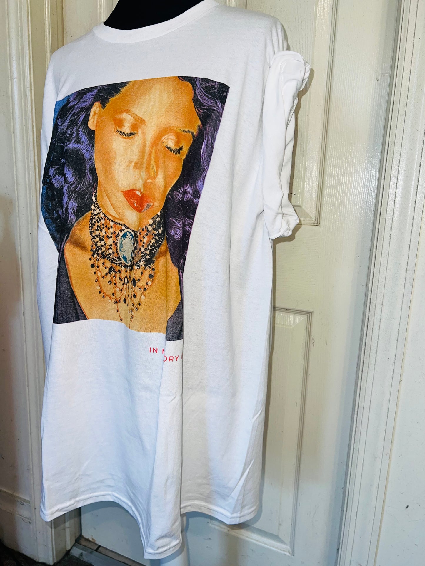 Aaliyah Oversized Distressed Tee