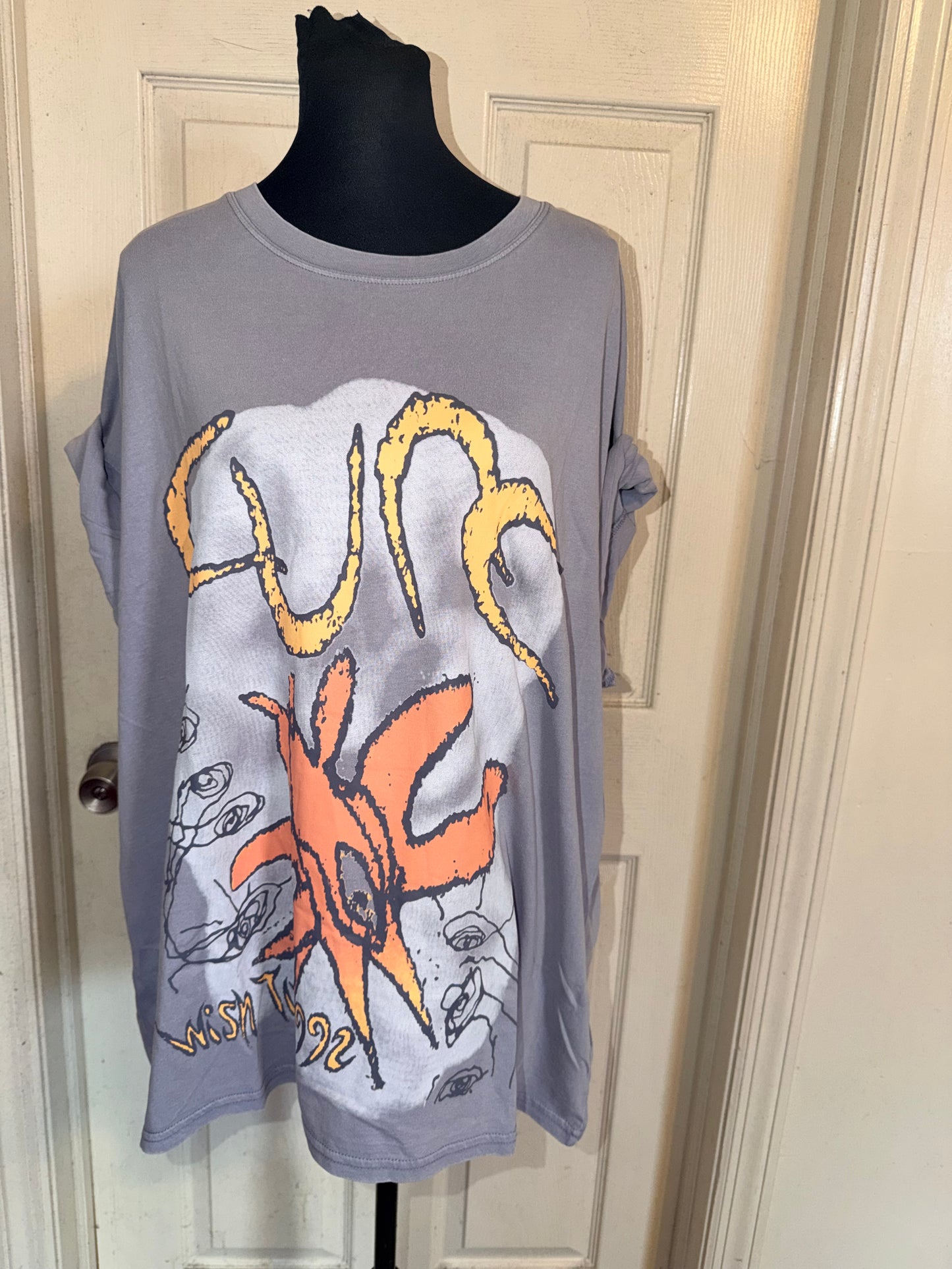 The Cure Oversized Distressed Tee