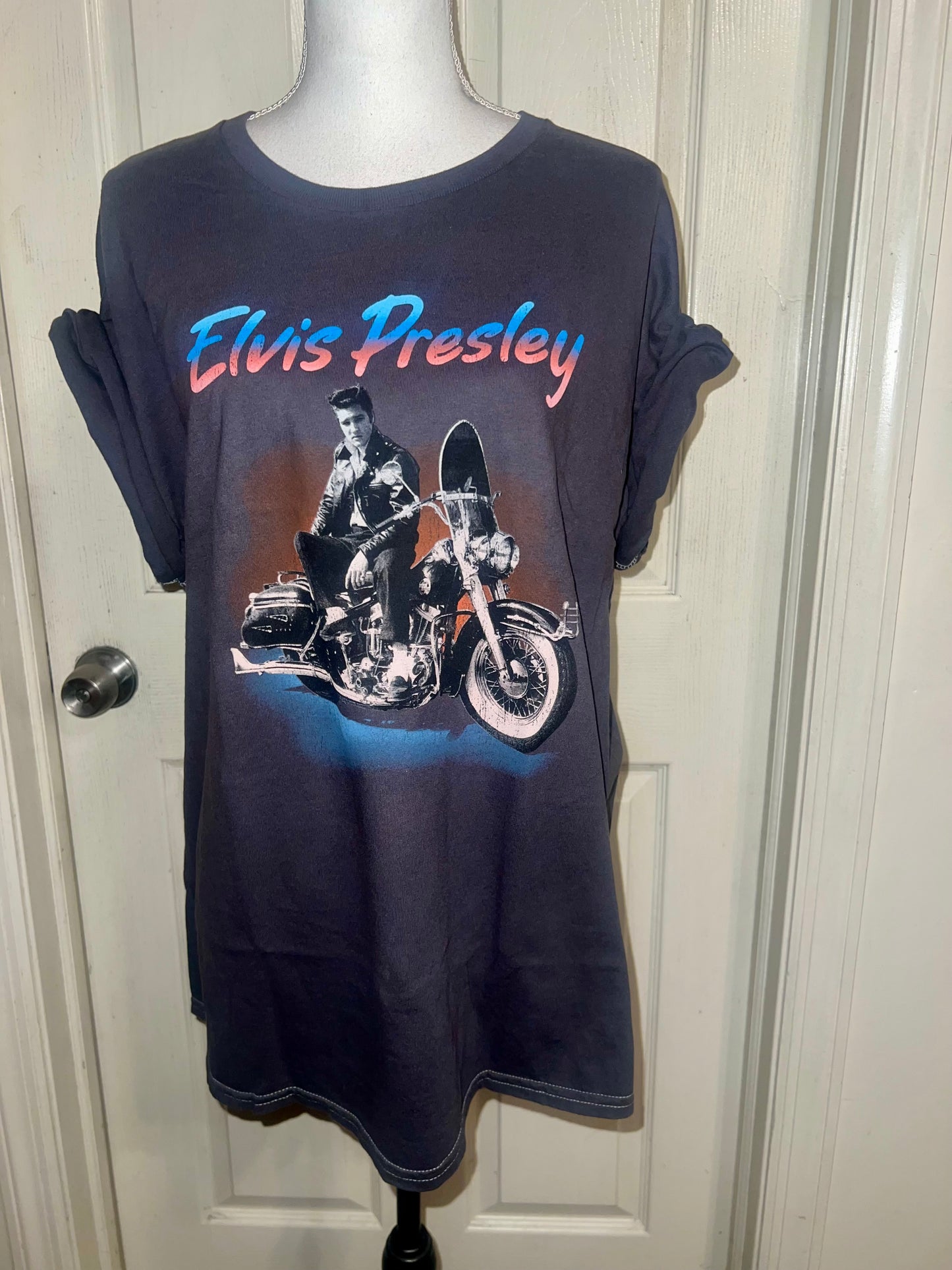 Elvis Oversized Distressed Tee