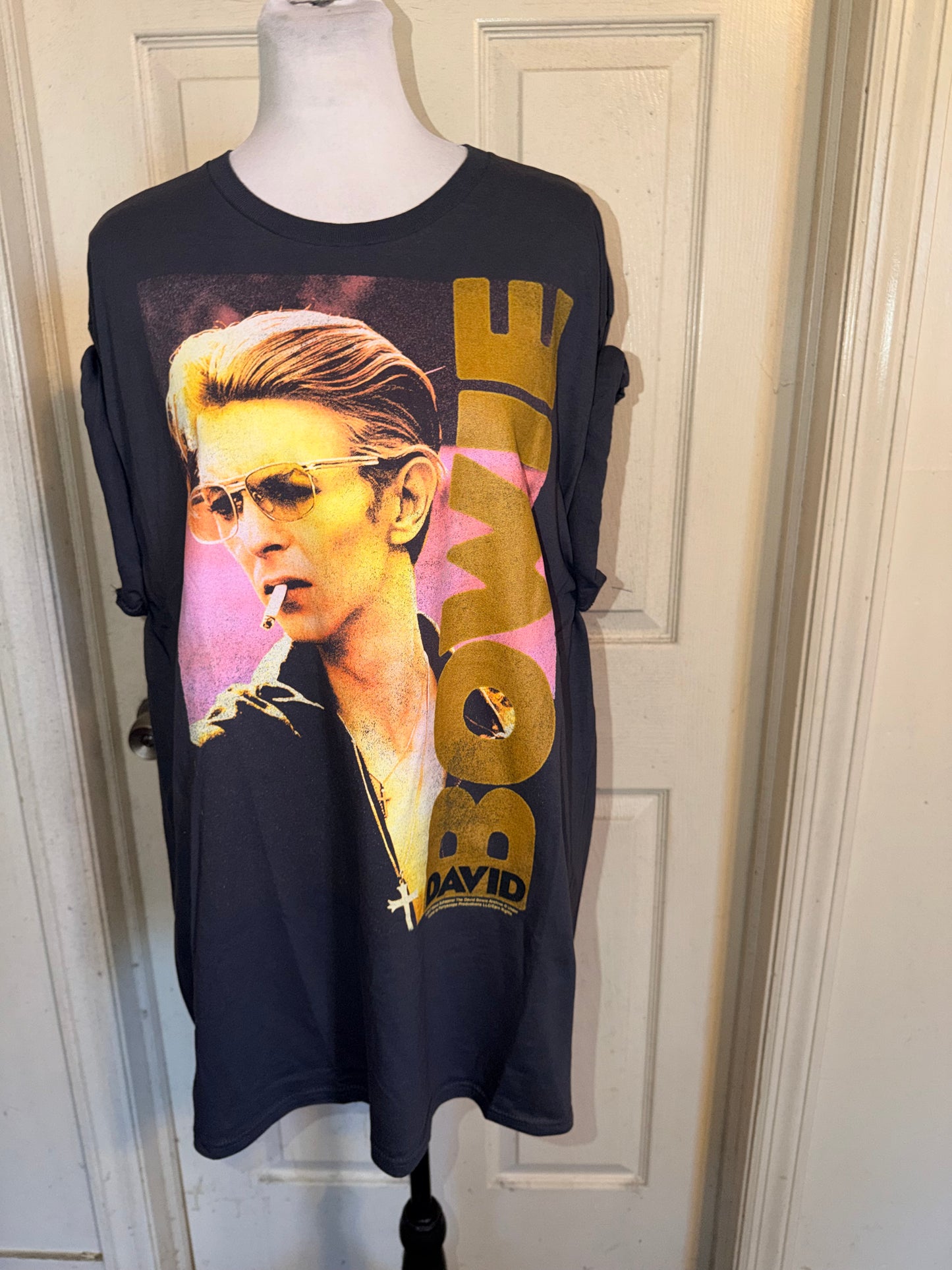 David Bowie Oversized Distressed Tee