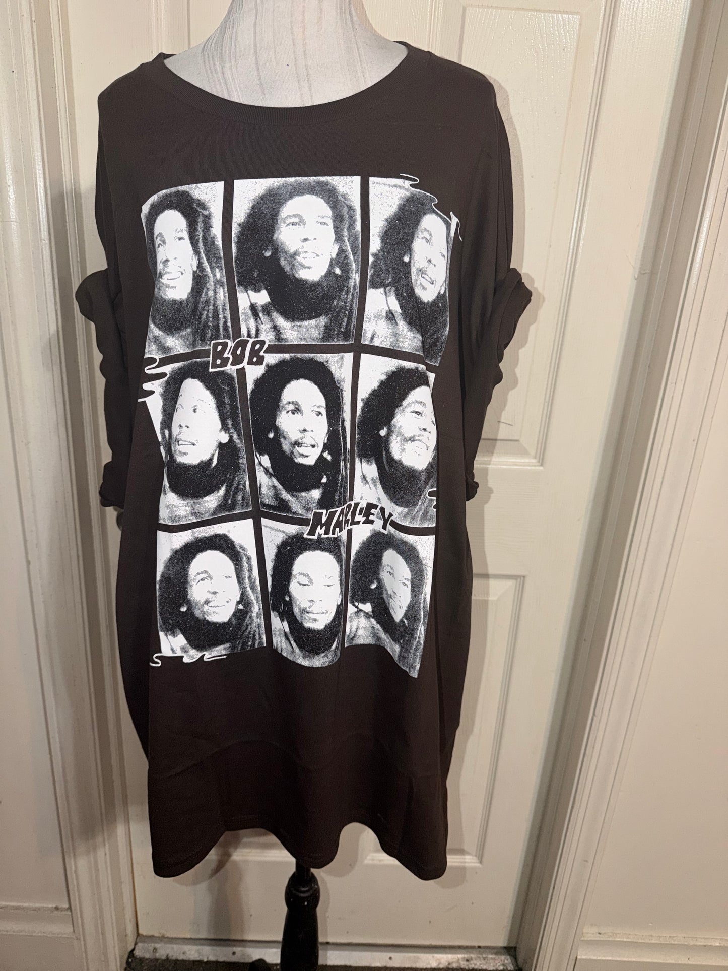 Bob Marley Oversized Distressed Tee