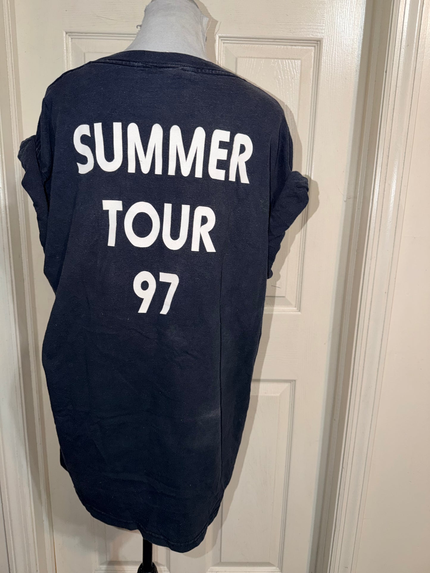 Kansas Vintage Double Sided Oversized Distressed Tee