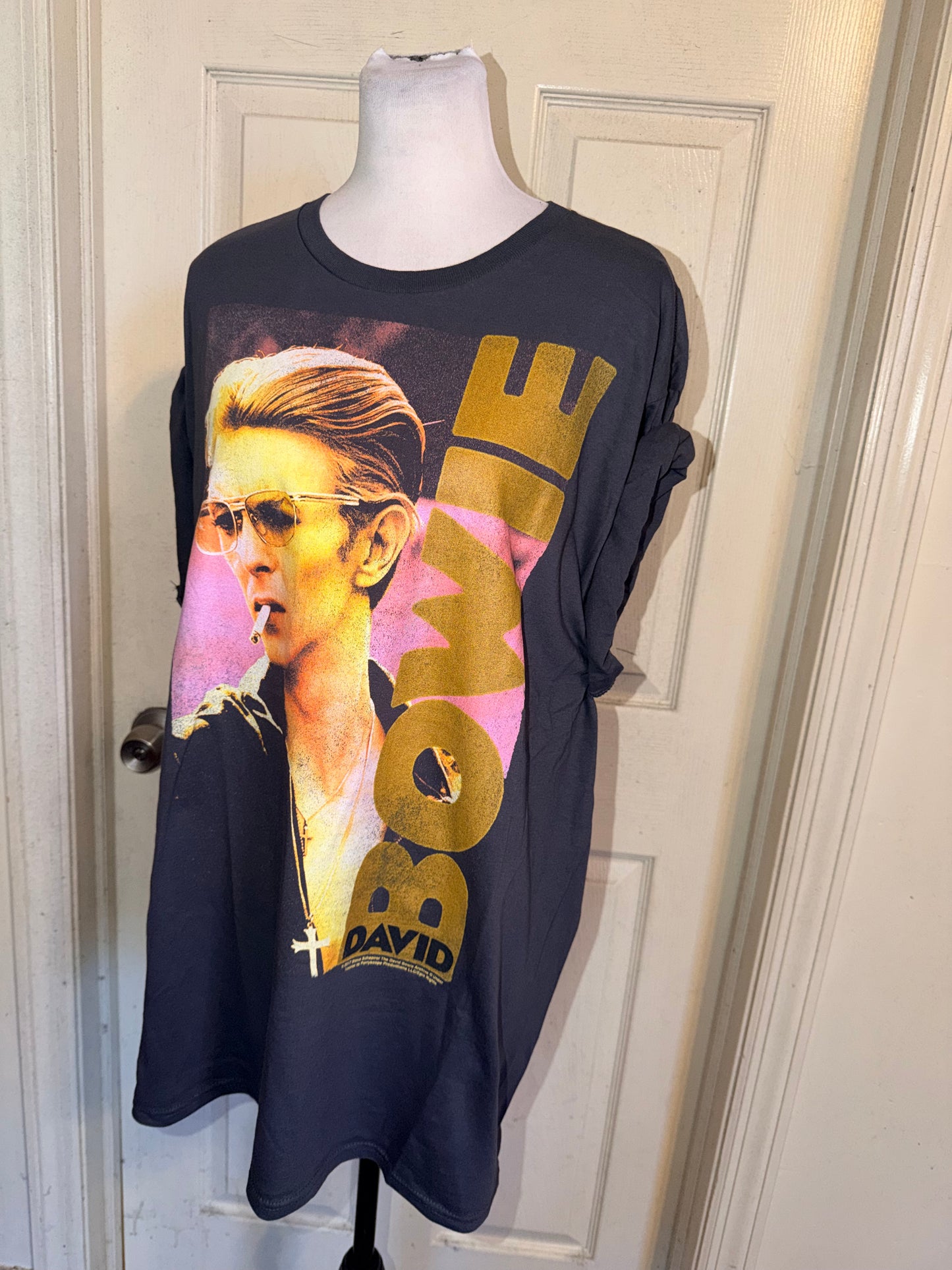 David Bowie Oversized Distressed Tee